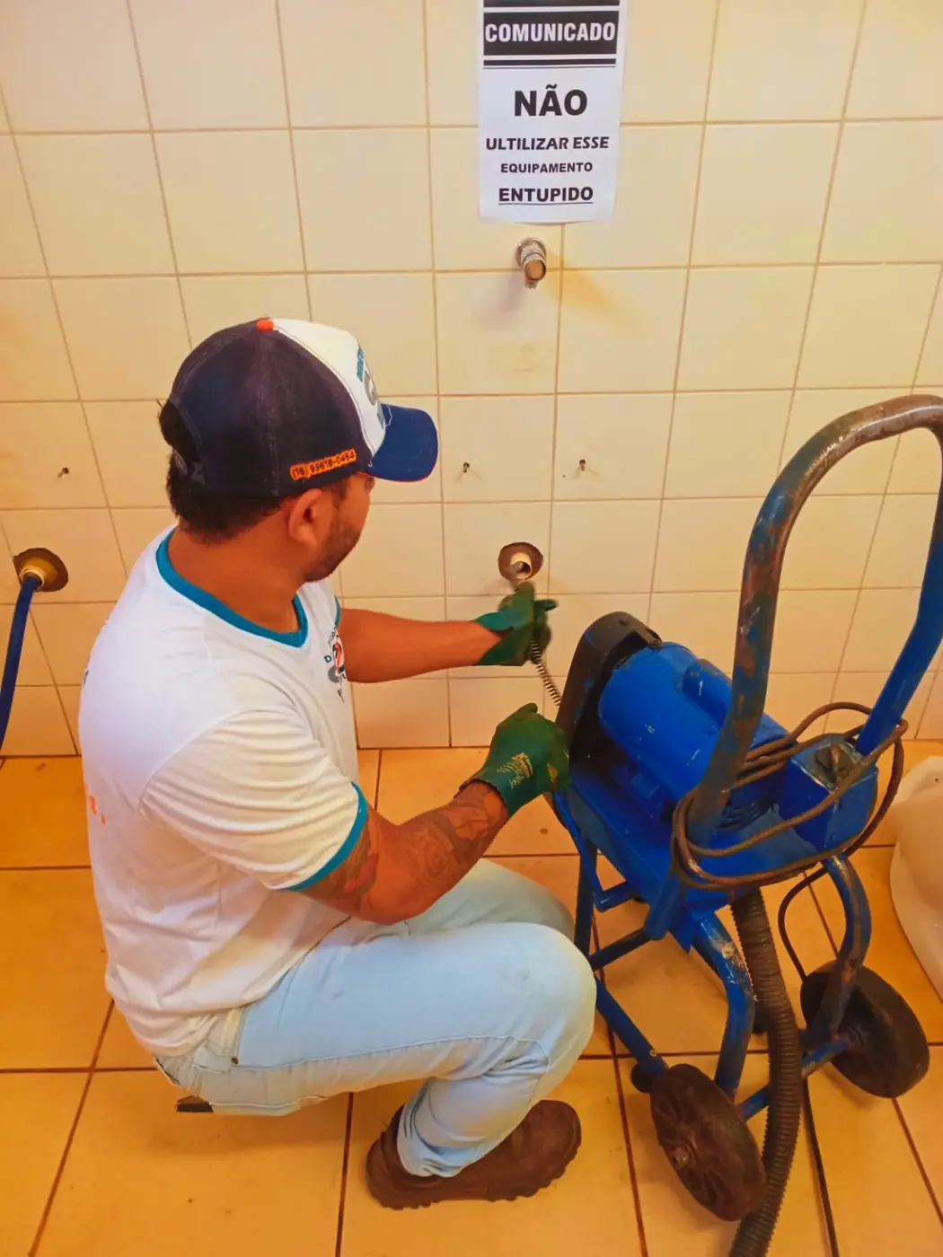 Desentupimento de vaso sanitário em Bauru